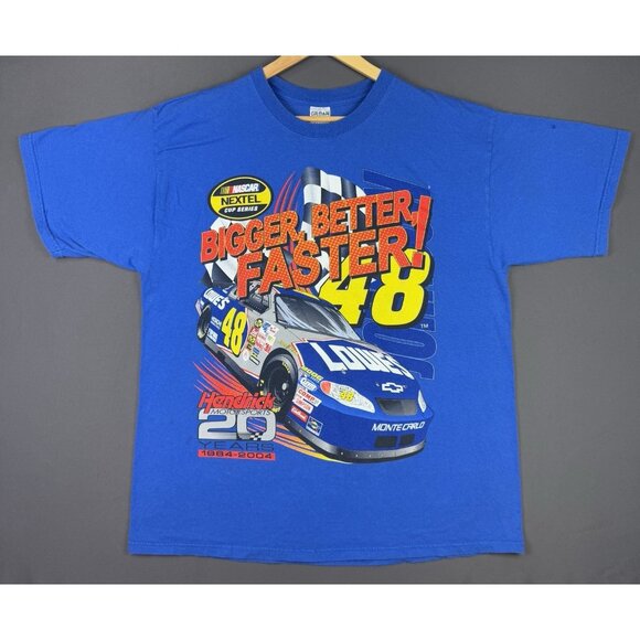 Vintage Y2K Nascar Jimmie Johnson Hendrick Nextel Car Racing Chevy XL Tee Rare - Picture 1 of 14
